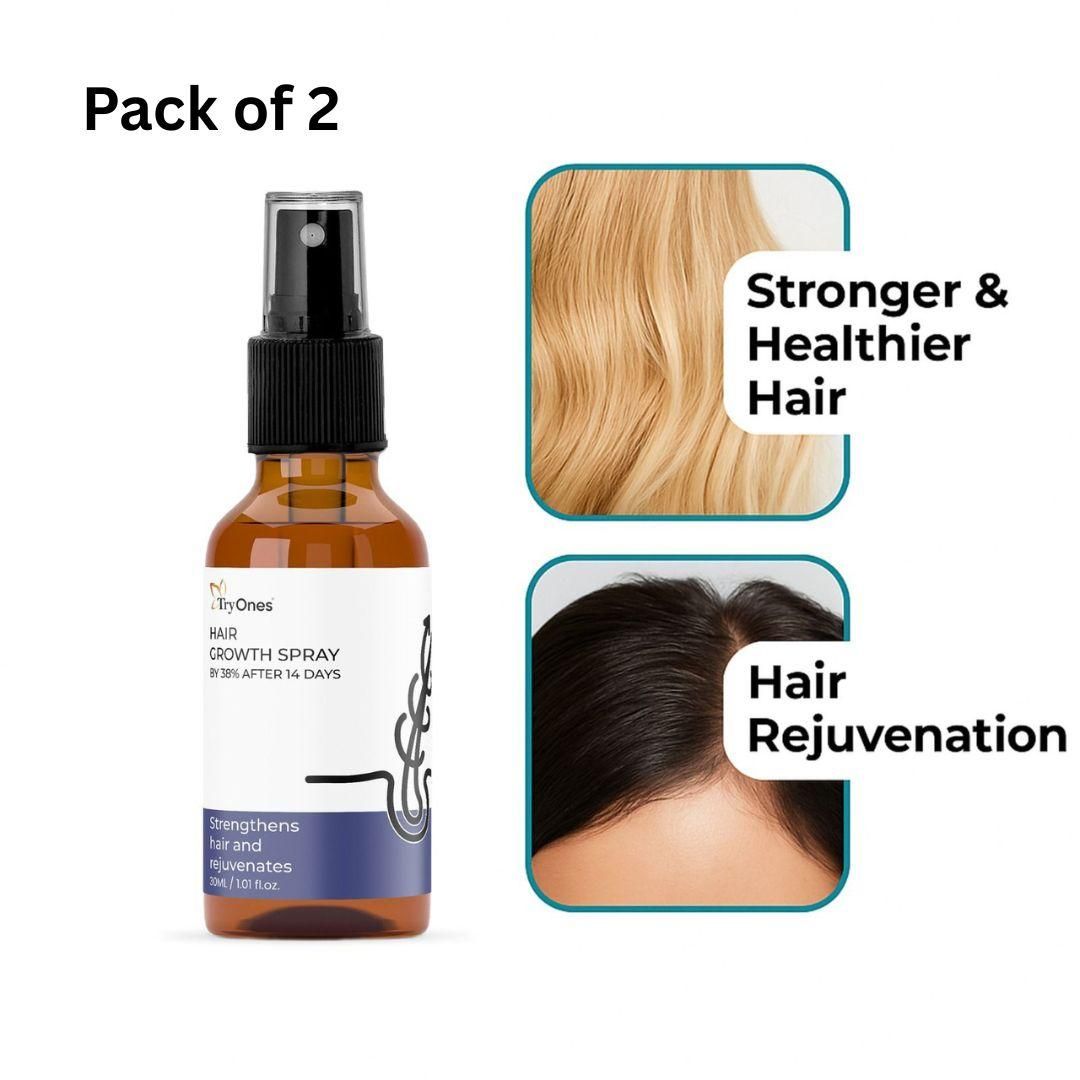 TryOnes Hair Growth Spray 30ml (Pack of 2)