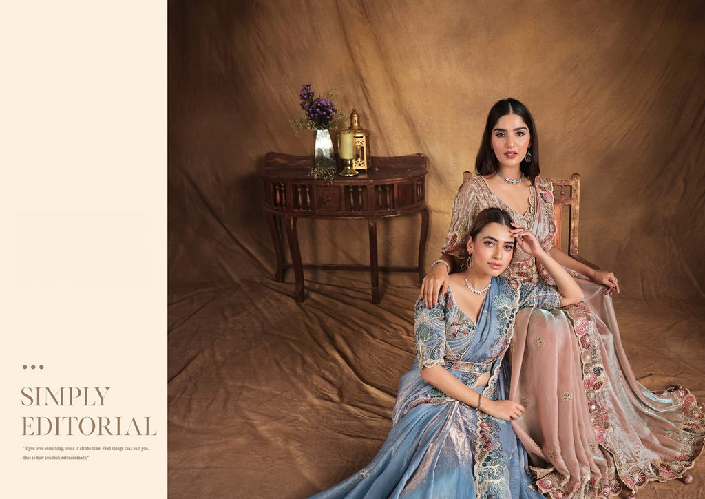 Mahotsav Regal Olive Crush Silk Embroidered Saree Set